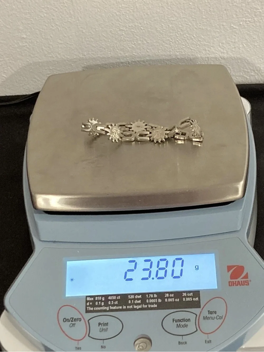 Vintage 925 Sterling Silver Sun Motif Linked Bracelet - - Picture 14 of 14